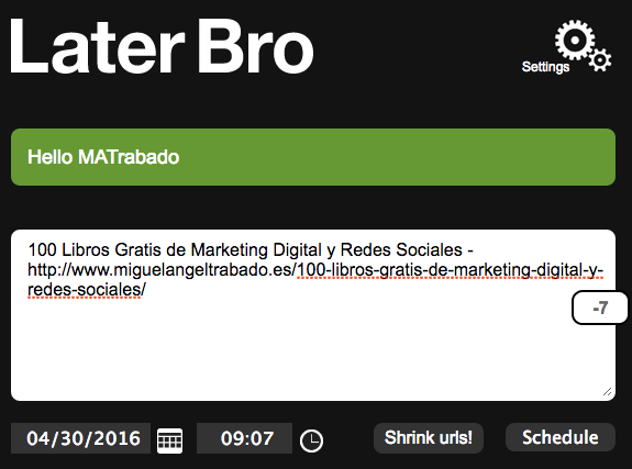 LaterBro adjuntar link