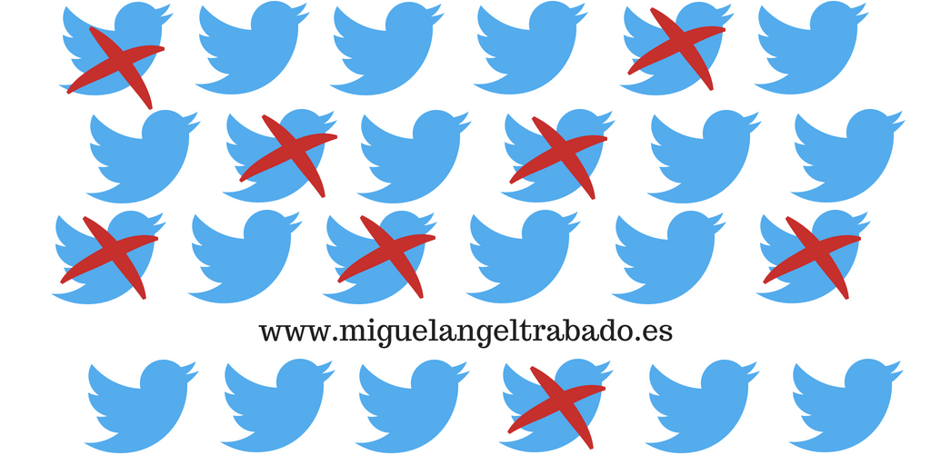 twitter elimina cuentas congeladas